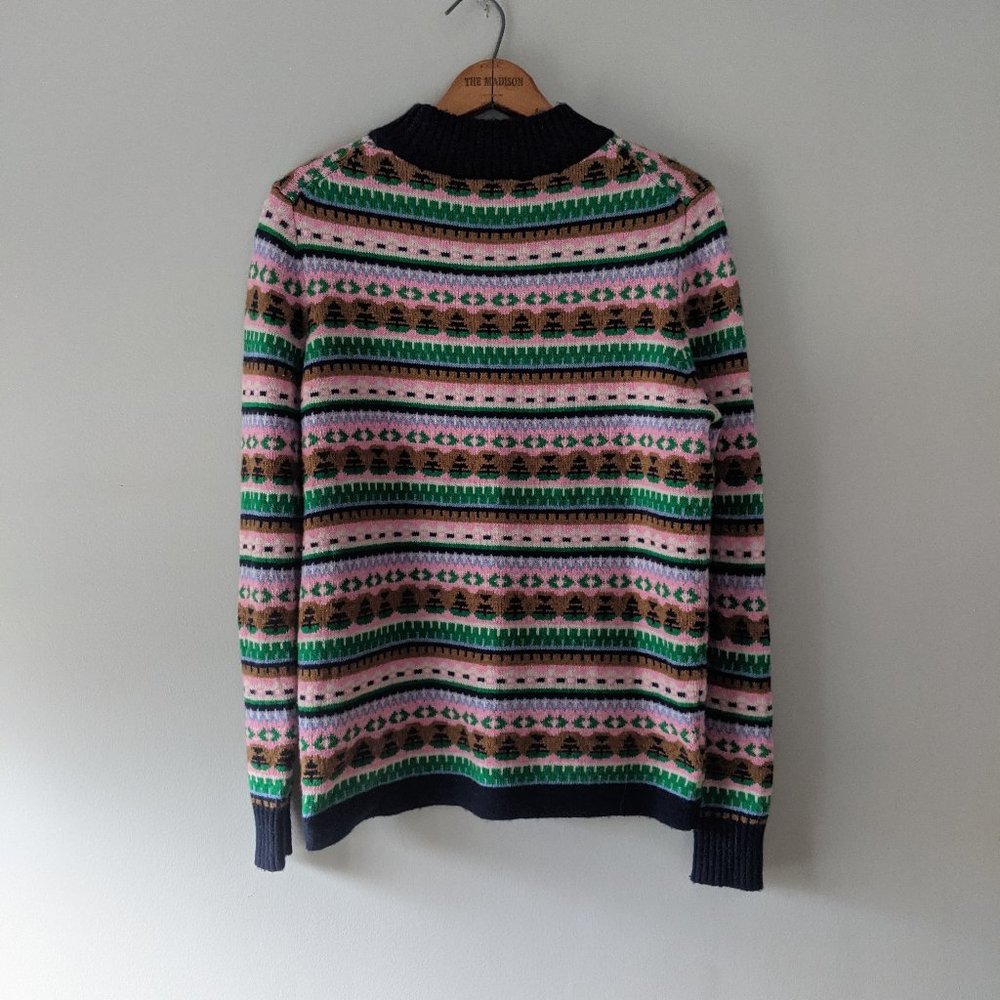 J. Crew Multicolor Patterned Sweater - image 3